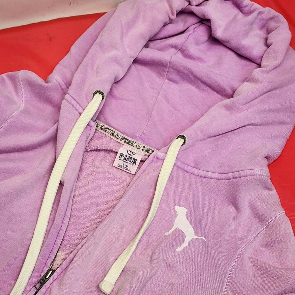 Love PINK Y2K Zip Up Hoodie -size xs -no holes ,...
